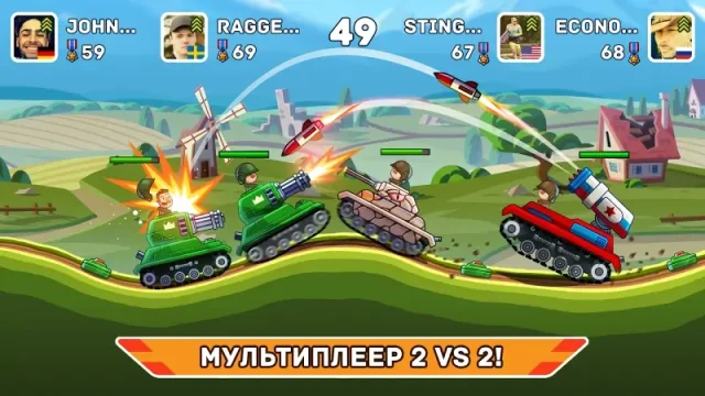 Hills of Steel скачать взлом APK (Мод много денег & все открыто) — скриншот 1