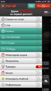 Приложение Pin Up на андроид 3