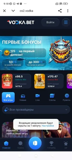 Скачать Водка Казино на Андроид — скриншот 2